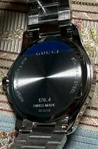 グッチ 時計 メンズ 腕時計 GUCCI Gタイムレス 40mm シルバー スイス製 YA1264052 未使用 保証書 タグ付き_画像7