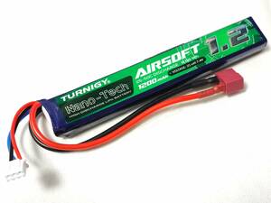 Turnigy nano-tech 7.4v 1200mAh 2セル LiPoバッテリー T型(ミニT/ミニコネクタ)　