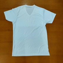 しまむら FIBERHEAT ファイバーヒート 半袖 LL Vネック Tシャツ インナー 肌着 防寒 厚手 ２枚 ホワイト 白 胸囲104-112cm_画像5