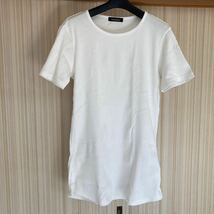 ロング半袖カットソー TORNADO MART Tシャツ ホワイト 白 トルネードマートＭサイズ トップス インナー メンズ_画像1
