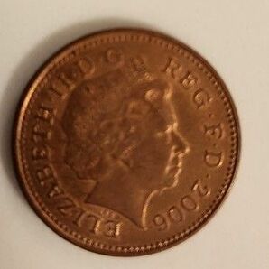 英国エリザベス２世・2006年発行硬貨　1 Penny