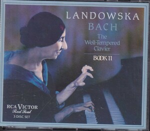 ランドフスカ バッハ:平均律クラヴィーア曲集 第Ⅱ巻 3CD 米製RCA盤