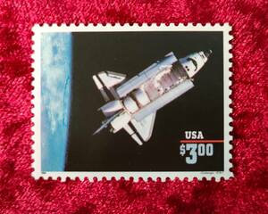 未使用高額面切手 宇宙関連 アメリカ USA スペースシャトル