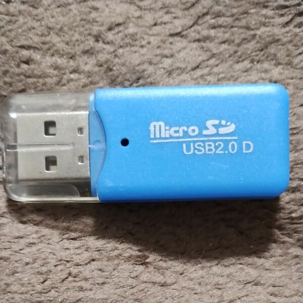 USB micro SD ブルー