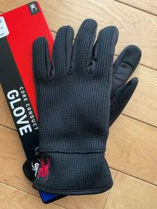 SPYDER CORE CONDUCT GLOVE ニットグローブ　黒Ｌ　新品未使用 スパイダー