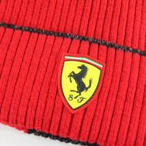 新品◆PUMA×Scuderia Ferrari◆フェラーリ レース ライダー ビーニー 頭回り57-60cm レッド◆プーマ ニット帽 モータースポーツ◆J1891_画像3