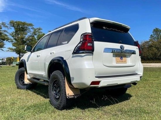 150プラド後期車専用☆マッドフラップ (サンドベージュ)☆LANDLIC JAPAN☆ランドリックジャパン☆