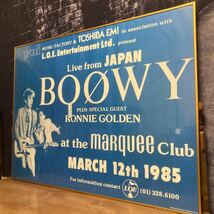 激レア　 BOOWY マーキークラブ ポスター 青 大型_画像2