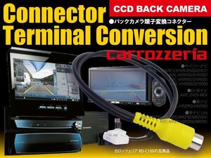 【ネコポス限定送料無料】カロッツェリア バックカメラ端子変換コネクター RD-C100変換配線 1本 ナビへも簡単取り付け カプラーオン 互換