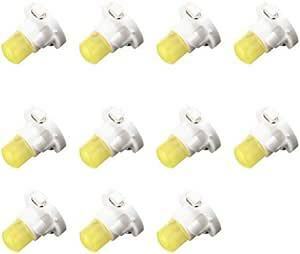ホワイト 12V汎用 T3 SMD チップ 自動車LED ライト ダッシュボード メーターパネルライト 電球 /ホワイト（10個