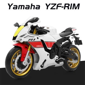バイク ミニカー 1/12スケール YAMAHA 合金 ヤマハ YZF-R1M おもちゃ ヤマハ発動機 レーシングバイク ミニチュア オートバイ 327