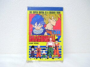 デッドストック 1990年代 当時物 未開封 鳥山明 ドラゴンボールZ メモ帳 孫悟空 クリリン 天津飯 餃子 飲茶 トランクス