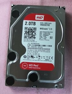 3.5インチ HDD 2TB Western Digital ウエスタンデジタル 使用時間 57.599H