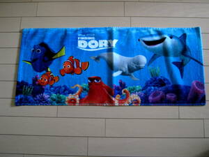 4.【新品】ディズニー ドリー*フェイスタオル*ニモ*DORY*インクジェット