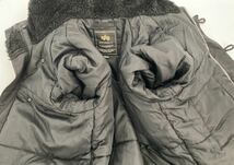 ALPHA INDUSTRIES アルファインダストリーズ 20094-7501 N-3Bフライトジャケット ブラックファー ミリタリー コート メンズ アウター _画像8