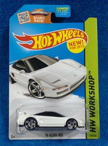 【ミニカー】HotWheels '90 ACURA NSX ホワイト ホットウィール アキュラ HONDA ホンダ NA1