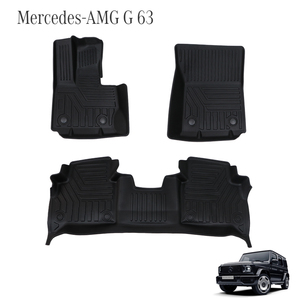 Mercedes メルセデス AMG G63 2019-2021 左ハンドル 3D フロアマット 撥水 防汚 防水 ゴムマット TPE素材の画像1