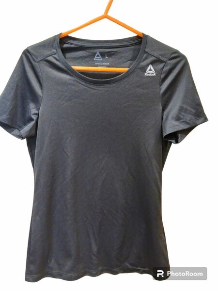 リーボック　Tシャツ　黒　レディースLサイズ　Reebok　半袖Tシャツ 半袖シャツ ランニング