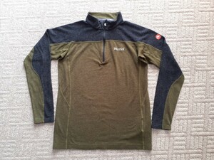 ◆Marmot ADVANCED WOOL STRETCH L/S ZIP ウール混 マーモット 機能性◎ サイズL USED 送230円◆ 