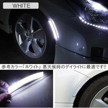 LEDサイドマーカー フェンダーマーカー 18灯 ホワイト 連動可能 デイライト 車幅灯 車高灯 フェンダーアーチ マーカーランプ 2個セット_画像2