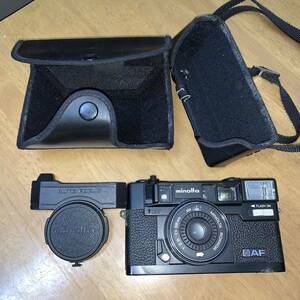 【ジャンク品】MINOLTA HI-MATIC AF カメラ ケースあり