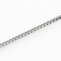 【新品・未使用】1円～最落無 Pt850 煌めき放つ ベネチアンネックレス 1.0mm 全長約45cm (スライド式)_画像6