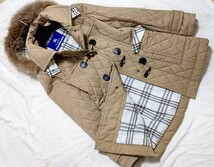 超美品　BURBERRY　バーバリー　ブルーレーベル　ダッフルコート　38 ノバチェック_画像1