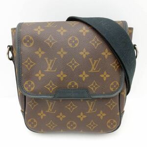 Louis Vuitton ルイ ヴィトン LV マカサー バスPM ショルダー バッグ モノグラム ブラウン ブラック M56717【NK4574】