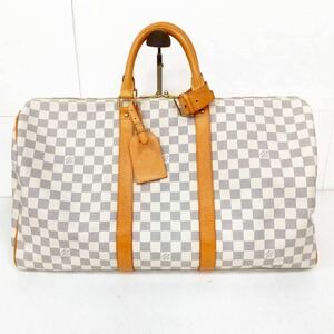 Louis Vuitton ルイ ヴィトン ダミエ アズールキーポル50 ボストンバッグ 鞄 旅行バッグ N41430【NK4807】