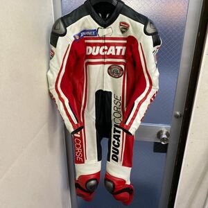 111 DUCATI ドゥカティ レーシングスーツ 48中古バイクウェア メンズ