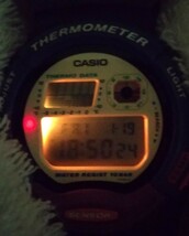 希少 CASIO カシオ TSX-1200 取説付オリジナルアームバンドビンテージ デジタル時計 サーモメーターVintage digital watch Thermometer_画像6
