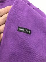 セントジェームス バスクシャツSAINT JAMES 八分袖Teeシャツ フランス製/パープル_画像5