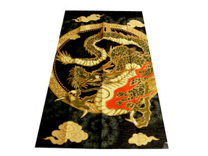  free shipping [ new goods ] gold thread better fortune noren [. dragon 82cm×150cm]