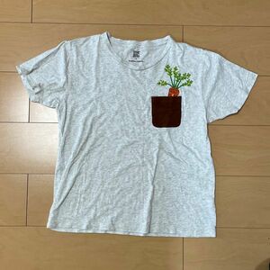 tupera tupera　ツペラツペラ　グラニフ　コラボTシャツ　ニンジン　s