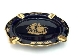 44550　LIMOGES　CASTEL　リモージュキャッスル　22K　GOLD　灰皿　良品