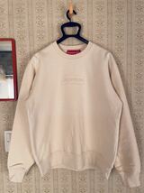 ■美品！【S】Supreme Cutout Logo Crewneck Natural S■シュプリーム カット アウト ロゴ クルーネック ナチュラル色 Sサイズ_画像9