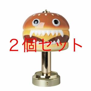 ２個セット　新品 アンダーカバー x メディコムトイ ハンバーガーランプ カラー UNDERCOVER HAMBURGER LAMP MEDICOM TOY