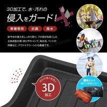 シエンタ 170系 ラゲッジマット 7人乗り専用 防水マット 3D立体マット トランクマット ラゲッジトレイ トランクトレイ カーゴマット_画像2