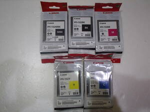 (未開封）CanonインクPFI-102MBK PFI-102BK PFI-104M PFI-102Y PFI-102C