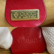 1円【超希少/極美品】OLD GUCCI オールドグッチ ニュージャッキー 2way ハンドバッグ ショルダーバッグ オールレザー レッド 赤 レディース_画像10