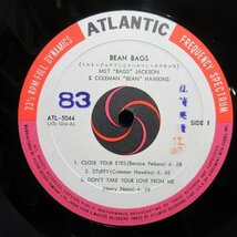 VA339●ATL-5044/ミルト・ジャクソンとコールマン・ホウキンス「BEAN BAGS」ペラジャケLP(アナログ盤)_画像3