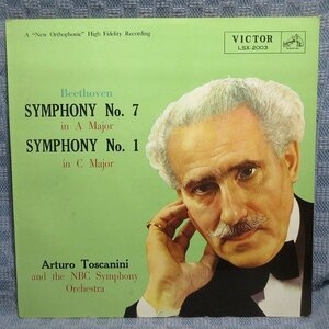 VA340●LSX-2003/トスカニーニ指揮/NBC交響楽団「ベートーヴェン：交響曲第7番、第1番」LPレコード(アナログ盤)