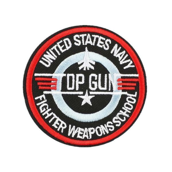 Top Gun　アイロン　刺ワッペン　アメリカ　空軍　戦闘機　兵器学校