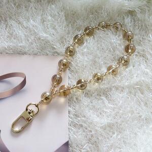 conditions attaching half-price hand strap feeling of luxury crystal large sphere champagne gold 26cm