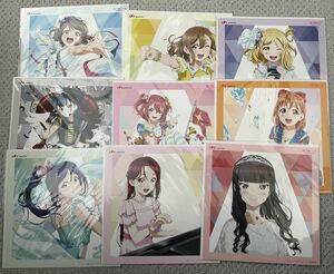 【1円から】ラブライブ！サンシャイン メガジャケ29枚、色紙6枚セット　Aqours Guilty Kiss CYaRon！