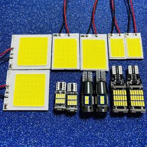 超爆光!ステップワゴン RK1/2/3/4/5/6 T10 LED バックランプ ナンバー灯 ルームランプ12個セット 爆光 COB全面発光 ホンダ カスタム