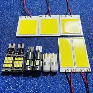 鬼爆光！N-VAN Lグレード JJ1 JJ2 T10 LED COBパネル ルームランプ バックランプ ナンバー灯 11個セット ホワイト ホンダ カスタム