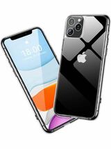 AE- 2 iPhone11 pro ケース 透明 薄型 TPU クリア 黄ばみなし軽量 擦り傷防止 全面保護 耐衝撃カバー アイフォン 11 スマホケース 訳あり_画像1