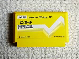 即決！何点落札しても送料185円★ピンボール★他にも出品中！クリーニング済！ファミコン★同梱ＯＫ動作OK