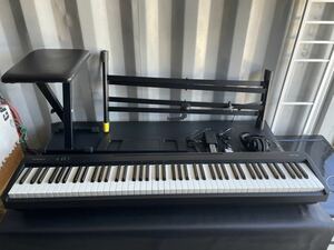 美中古品☆Roland (ローランド) FP-10-bk 電子ピアノ 付属品あり スタンダード鍵盤 キーボード コンパクト 直接引取 栃木県内配送可能 楽器